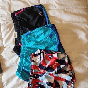 3 pairs of Adidas Youth Girls Athletic Shorts